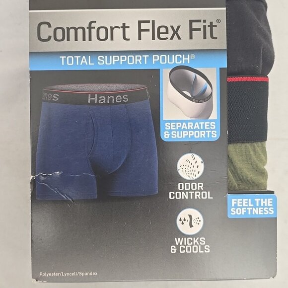 Hanes Comfort Flex Fit Tagless Trunks (3-Pack) – Size S 28-30 - Picture 2 of 6